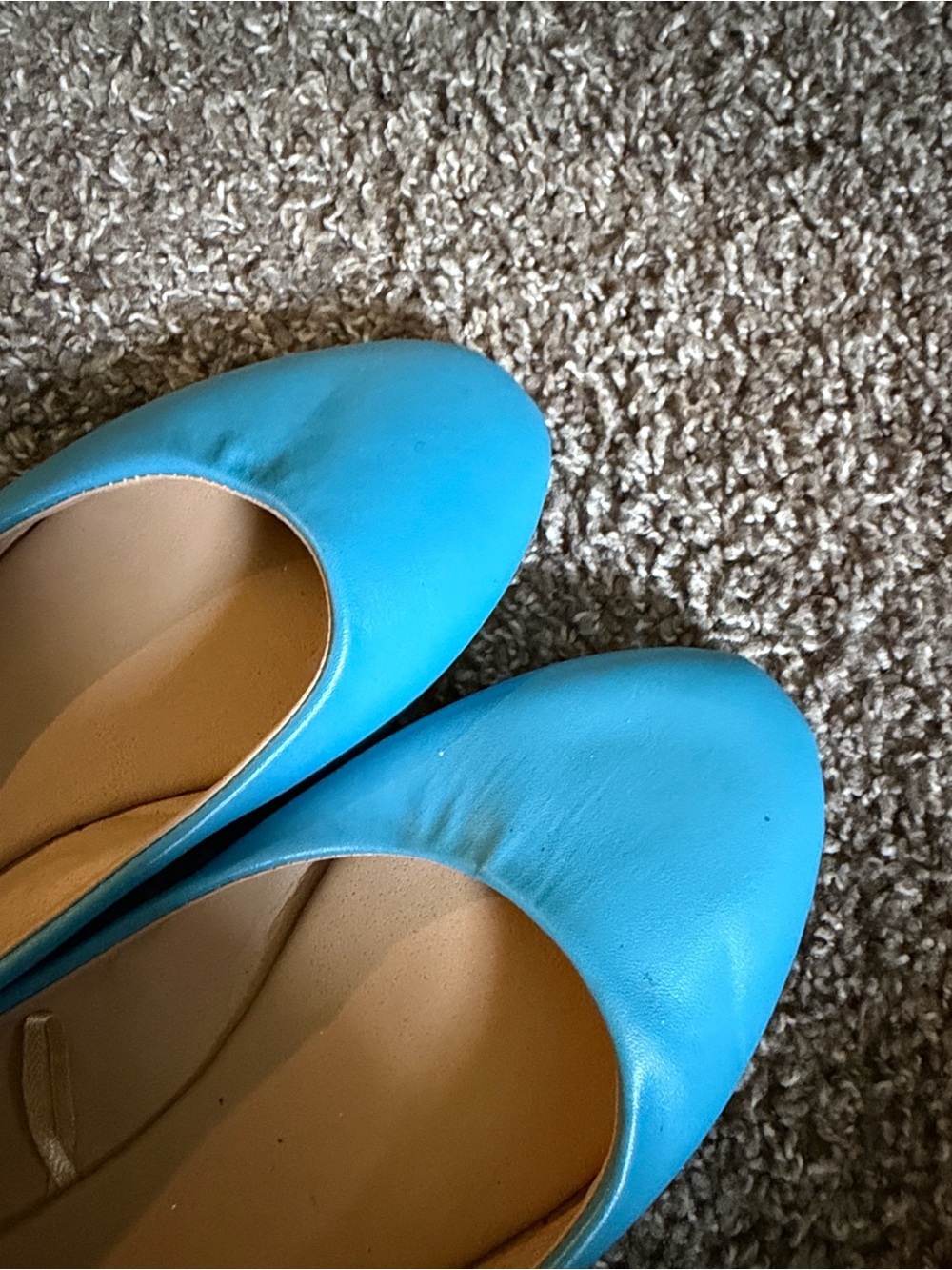 Bright Blue Ballet Flats size 6.5 - Picture 3 of 7